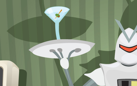 Robot Butler illustration Robot Butler illustration